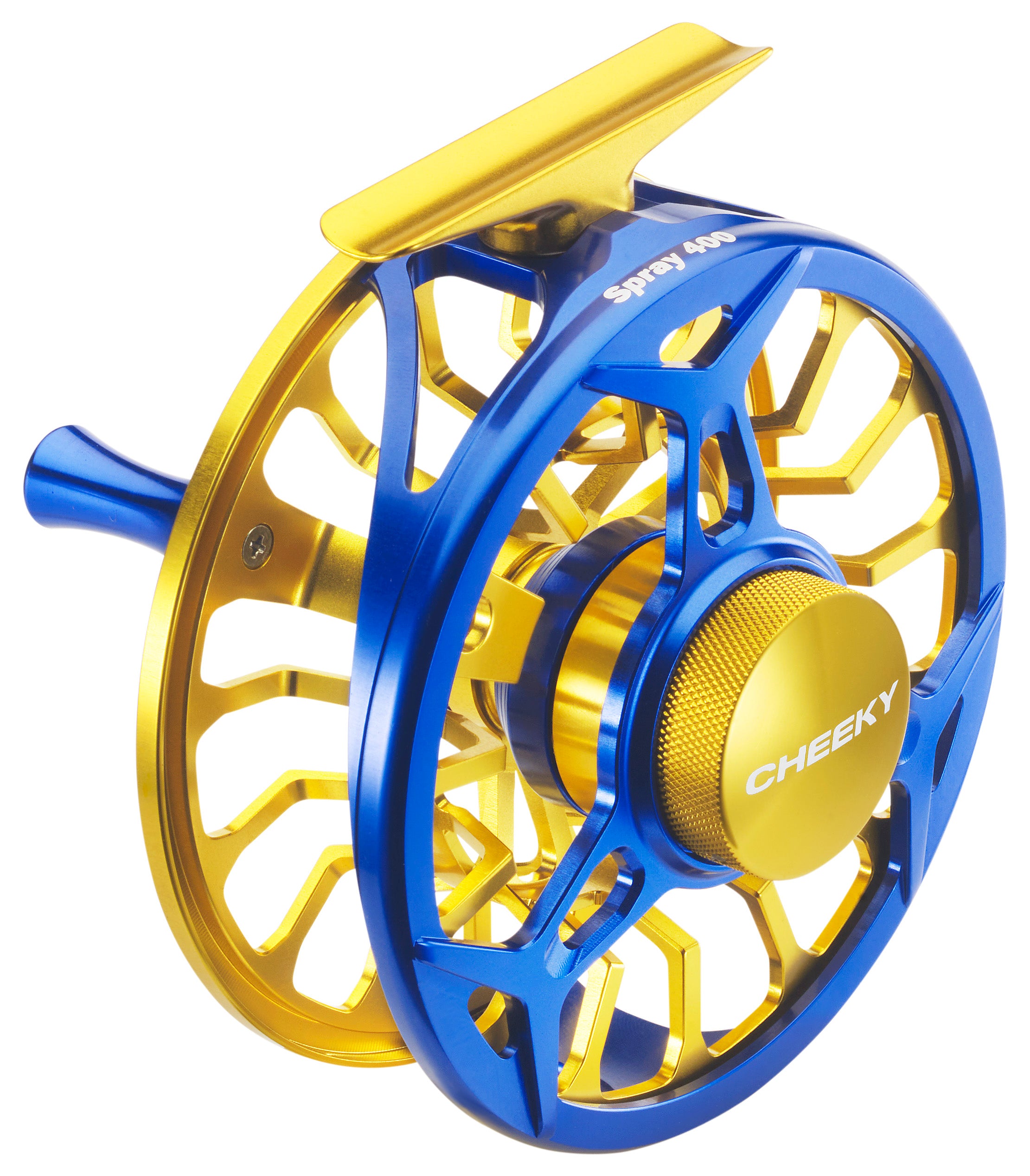 Cheeky Spray Fly Reel 400 / Electric Blue/Gold