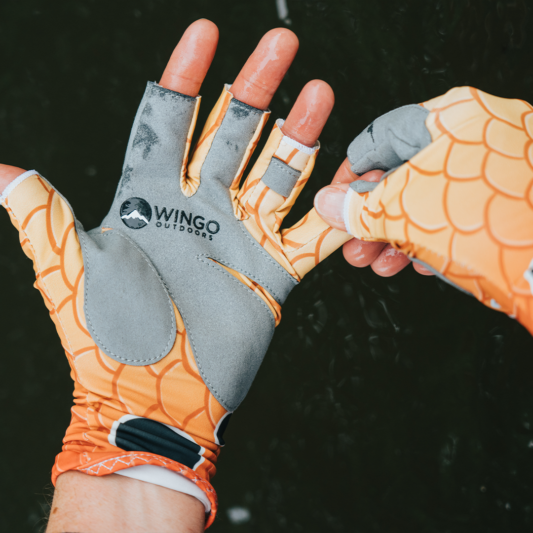 Fishing on sale sun gloves