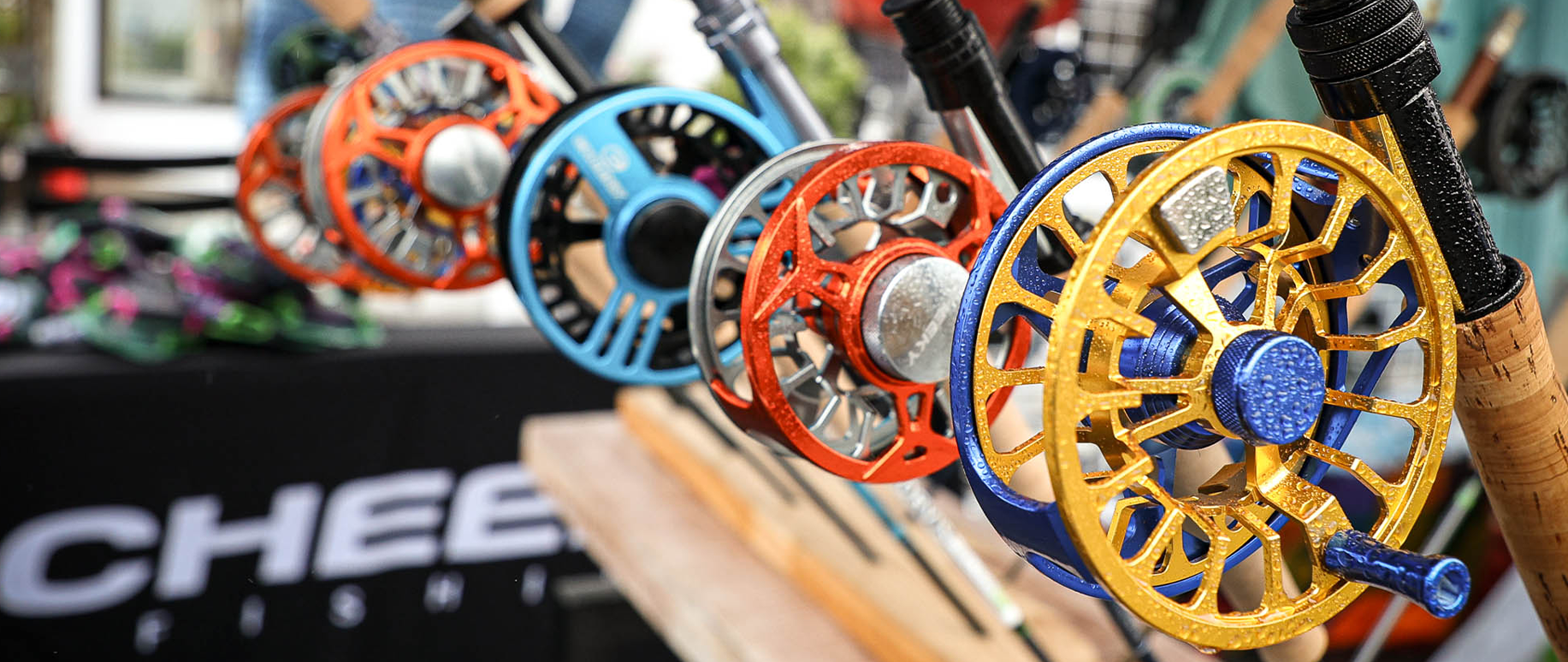 Cheeky Fly Reel Lineup of Spray and Launch Fly Reels on Display